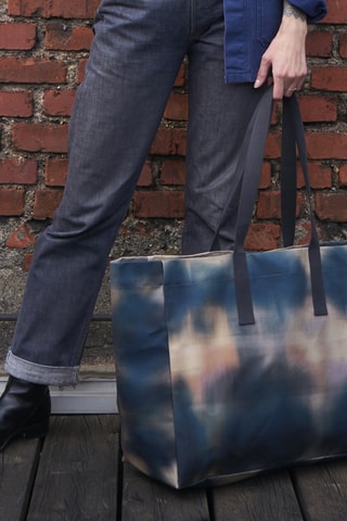 Cabas en coton biologique Iona - Bleu