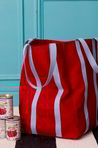 Cabas en coton biologique Iona - Rouge