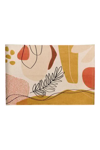 Tapis Legno - Blanc et jaune