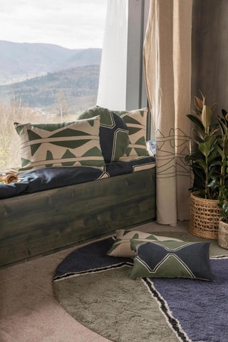 Coussin Mila - Kaki - 50 x 50 x 10 cm