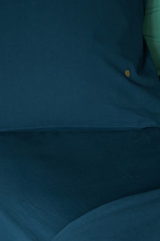 Drap-housse en coton biologique Céleste - Bleu