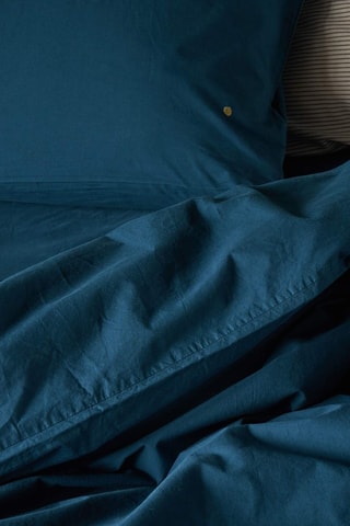Drap-housse en coton biologique Céleste - Bleu