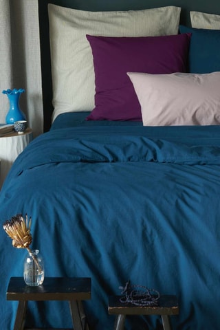 Housse de couette en coton biologique Céleste - Bleu