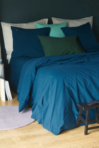 Housse de couette en coton biologique Céleste - Bleu