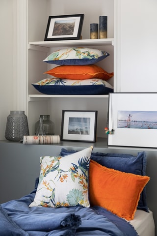 Plaid Fara - Orange - 135 x 200 cm