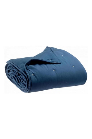 Chemin de lit en lin Zeff - Bleu marine - 90 x 240 cm