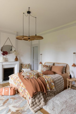 Plaid Alina - Beige et jaune - 135 x 200 cm