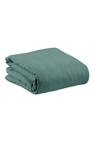 Housse de couette en lin Zeff - Bleu canard