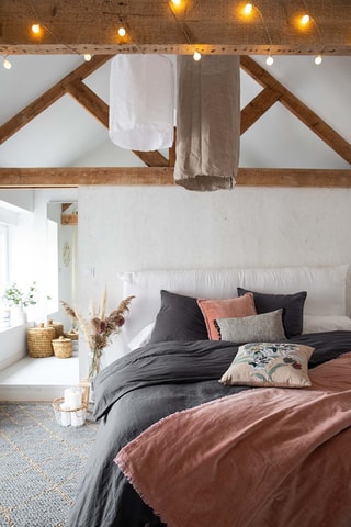 Housse de couette en lin Zeff - Gris foncé