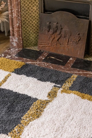 Tapis Rosa - Blanc et gris