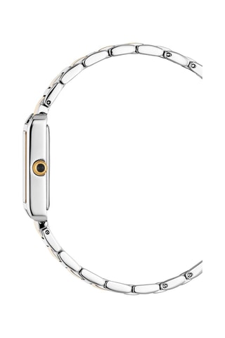 Stalen & Diamanten Quartz Horloge Fontaine - Zilver- en Goudkleurig