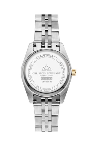 Stalen Quartz Horloge met Diamanten