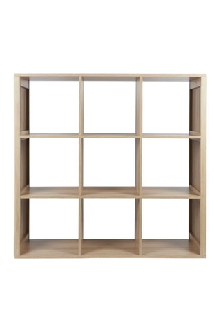 Mueble modular de 9 compartimentos Klaus - Marrón