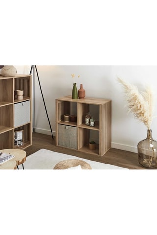 Mueble de organización modulable con 4 compartimentos Klaus - 70 x 66 x 32 cm