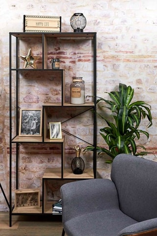 Mueble - Negro e imitación madera