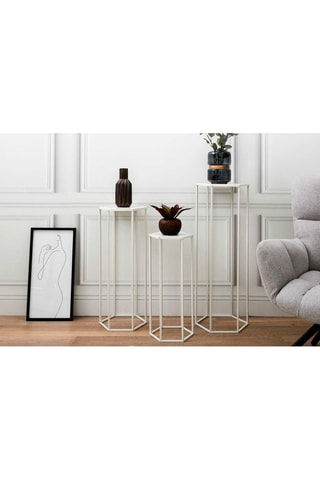 3 mesas encajables - 34 x 90 x 30/32 x 75 x 28/30 x 60 x 26 cm