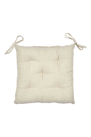 Cojín reversible para silla - 40 x 40 cm - Marrón 