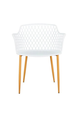 4 sillones de exterior Málaga - Blanco