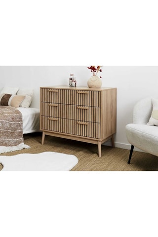 Cómoda de 3 cajones Klaus - Natural