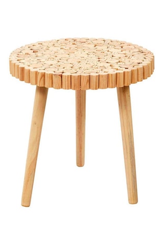 Mesa de centro encajable Rondin - 
Natural