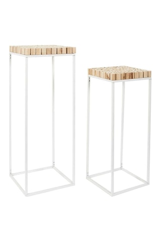 2 mesitas altas - 34 x 90 x 34 cm