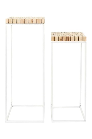 2 mesitas altas - 34 x 90 x 34 cm