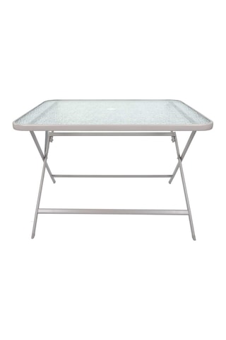 Mesa plegable de vidrio templado Formentera - 110 x 70 cm