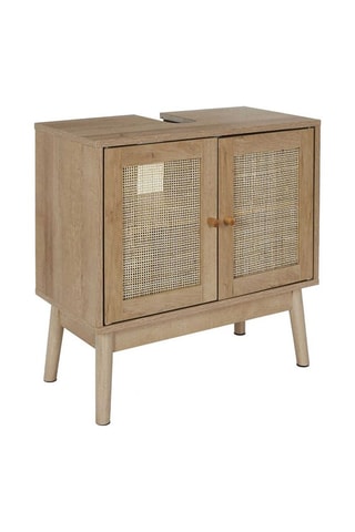 Mueble de cuarto de baño de lavabo de 2 puertas Bali - 60 x 70 x 30 cm