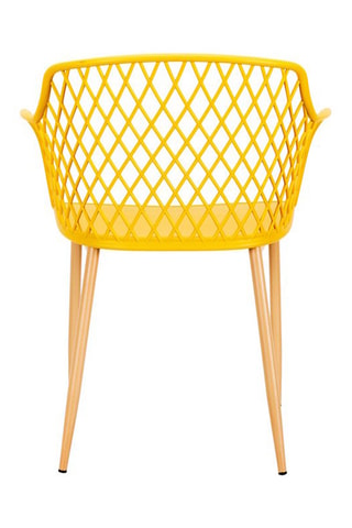 4 sillones de exterior Málaga - Amarillo