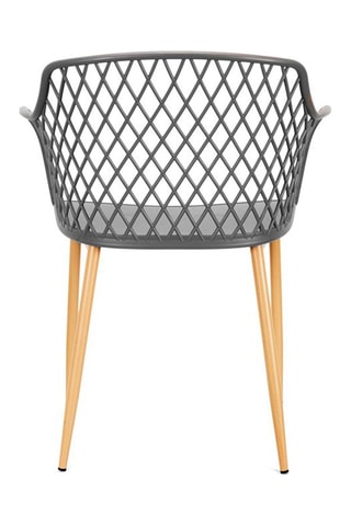 4 sillones de exterior Málaga - Gris