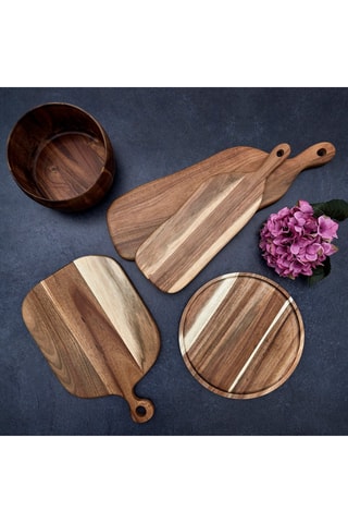 Tabla de presentación de madera de acacia - 64 x 19 cm