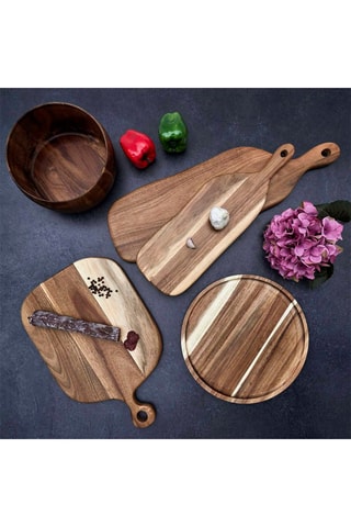 Tabla de presentación de madera de acacia - 45 x 30 cm