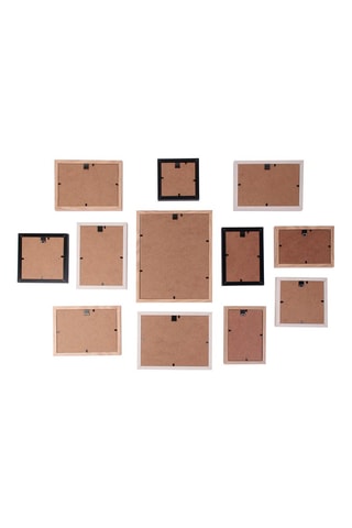 Marco de fotos de madera - Negro y natural