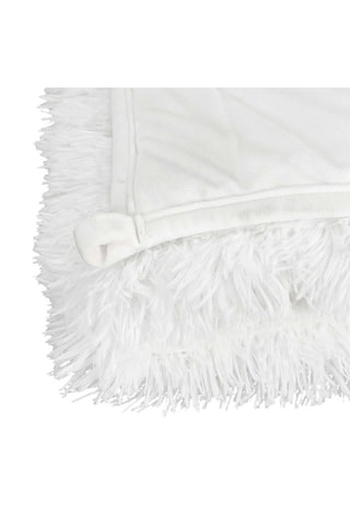 Manta con peso de pelo sintético 7 kg - Blanco - 150 x 200 cm