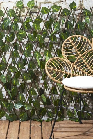 Enrejado plegable con hojas artificiales - 180 x 90 cm