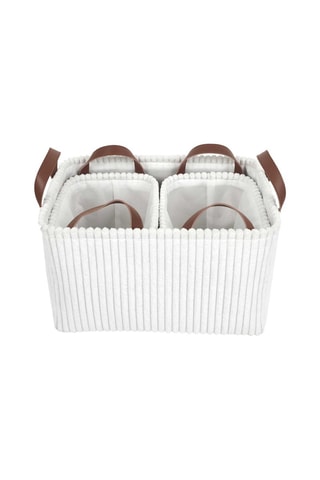 3 cestas - 36 x 20 x 26 cm - Blanco