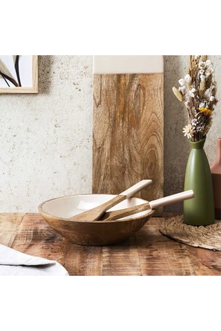 Ensaladera de madera de mango - 28 cm