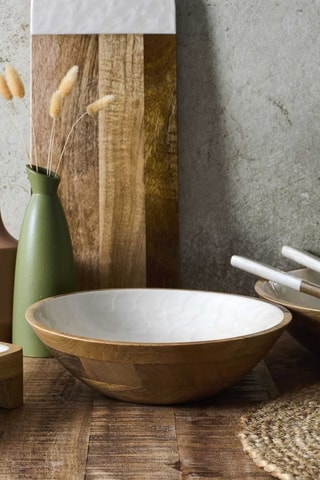 Ensaladera de madera de mango Nerina - 27,5 cm