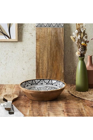 Ensaladera de madera de mango -  28 cm