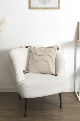 Cojín - Beige - 40 x 6 x 40 cm