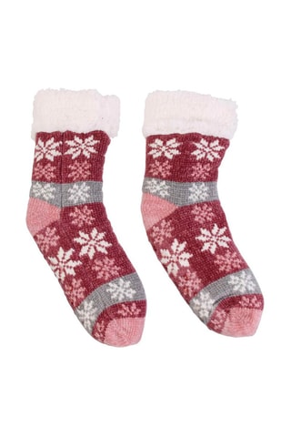 Par de calcetines de chenilla mujer - Color aleatorio