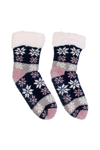 Par de calcetines de chenilla mujer - Color aleatorio