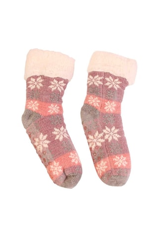 Par de calcetines de chenilla mujer - Color aleatorio