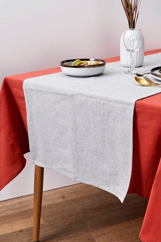2 caminos de mesa rectangulares - 
Gris - 150 x 50 cm