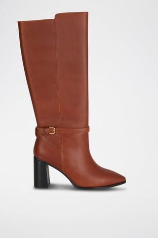 Botas em couro - Castanho