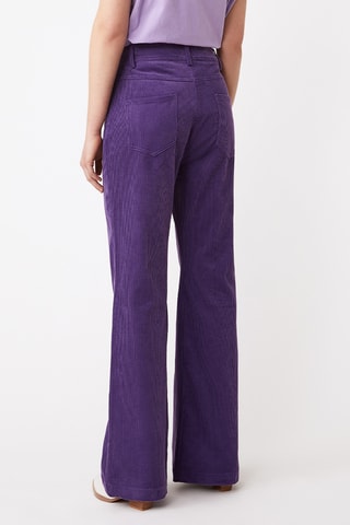Calças de cintura alta - Violeta