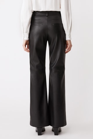 Calças de cintura alta - Preto