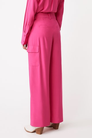 Calças de cintura alta - Fúcsia