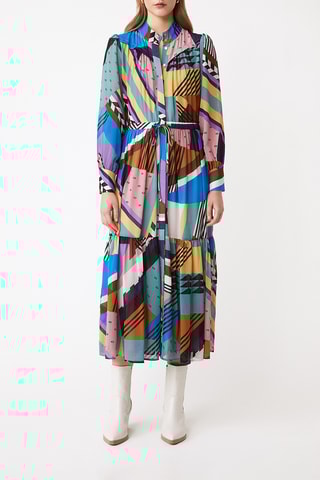 Blouse-jurk - Zeegroen