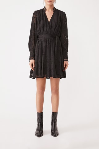 Vestido traçado - Preto